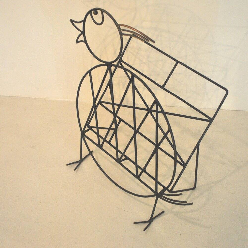 Iron magazine rack, 1930s