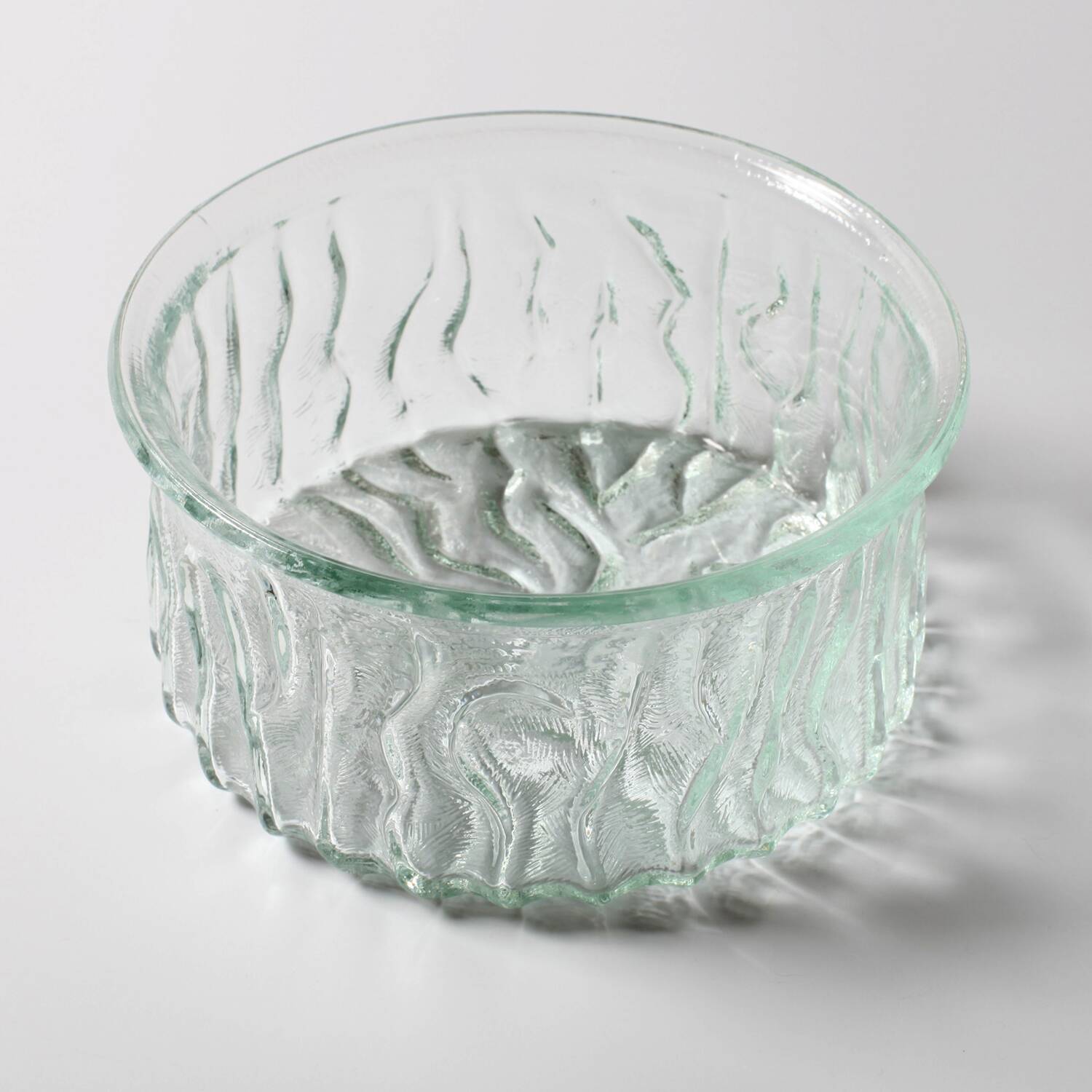 Pressed Glass Fruit Bowl: Large Bohemian Glass Union Centerpiece / 1970s