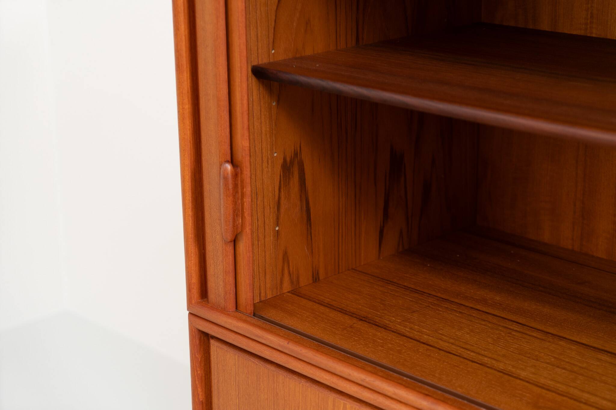 Highboard with tambour doors by Heinrich Riestenpatt