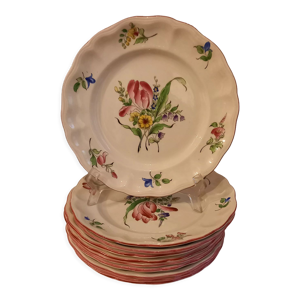 lot de 12 assiettes plates