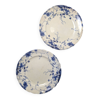 Duo d'assiettes D24cm Empire Works Stoke on Trent série "Zephyr”