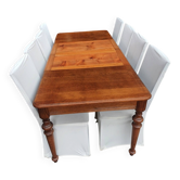 Coffee table + 6 chairs