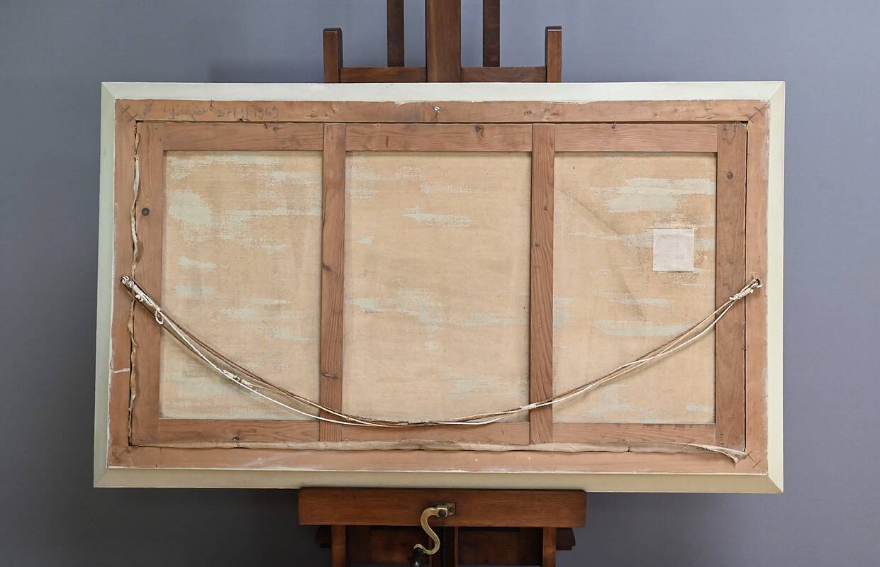 Large Painting “Les Goémoniers”, by A. Le Guen – 1969