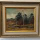 Huile sur toile. Paysage forestier par Dan Martin Masell (1910-1999).