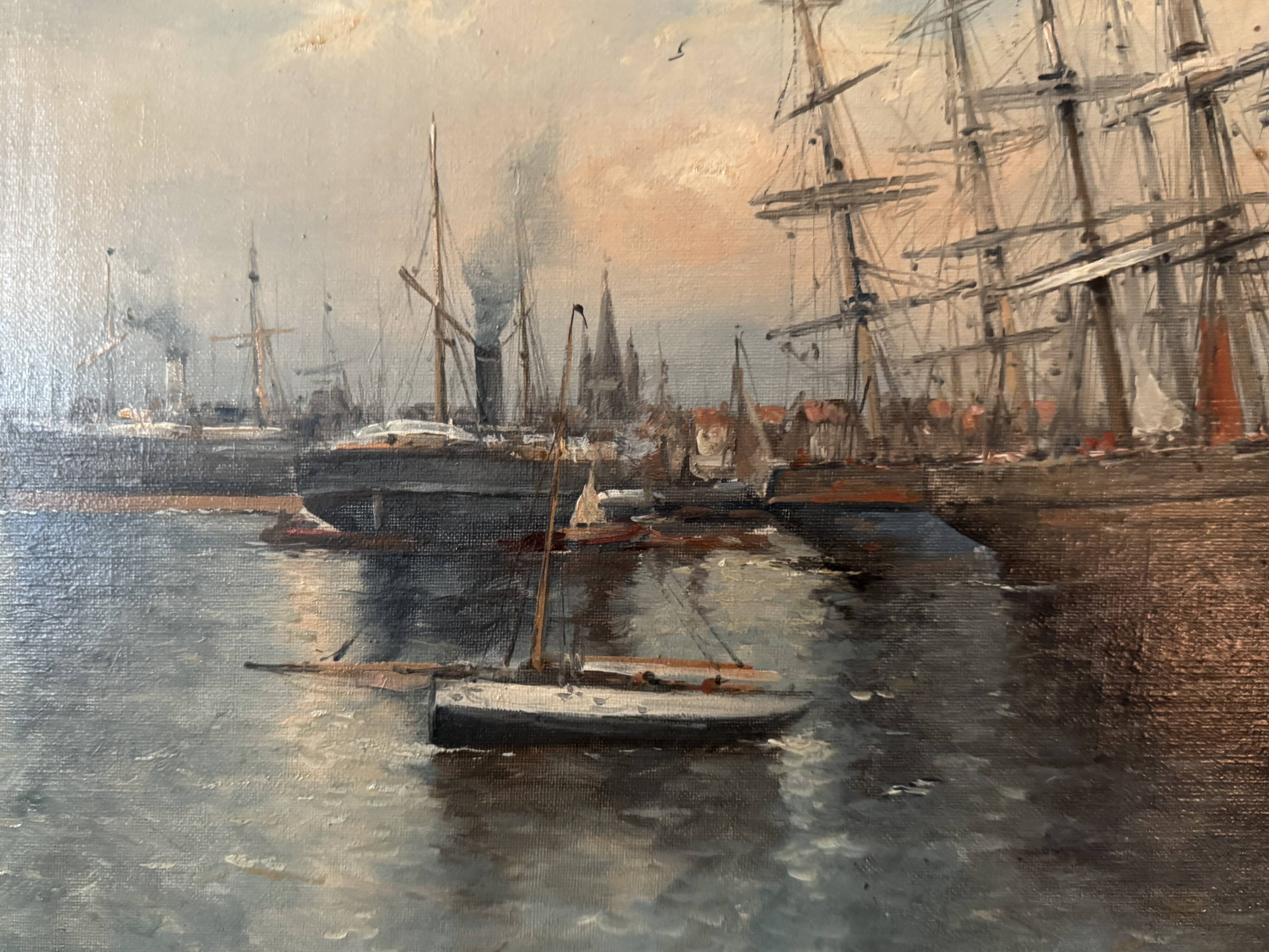 Port de Cologne daté 1905