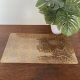 Glass serving tray