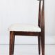 Beech chair with light boucle fabric, design by M. Zielinski, Europe, 1960s