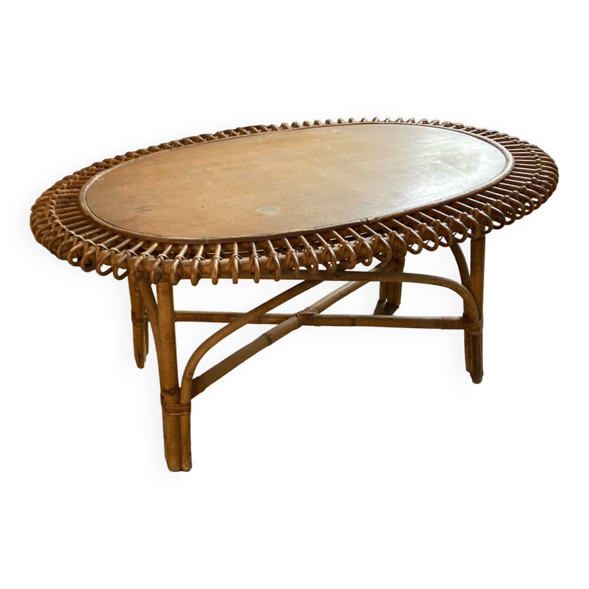 Rattan coffee table