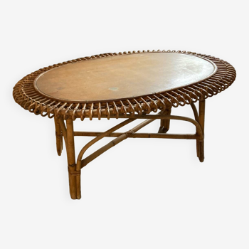 Rattan coffee table