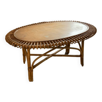 Rattan coffee table