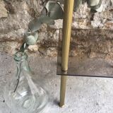 Brass sofa tip and smoked glass