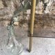 Brass sofa tip and smoked glass