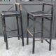Pair Of Vintage Stools In Painted Bamboo/Vintage Bar/20th Century Design