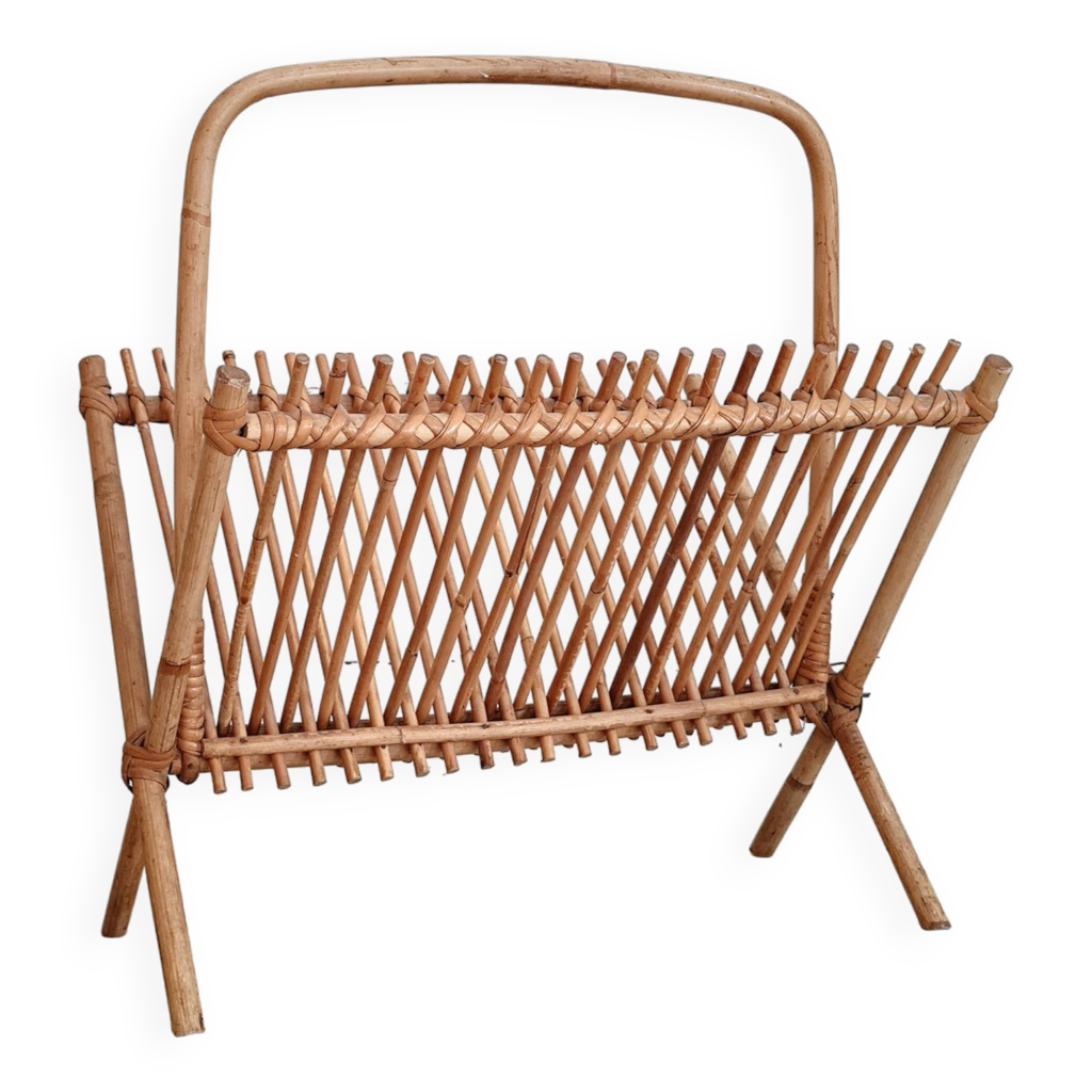 Magazine rack - rattan magazine rack | Selency