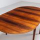Table à manger à rabat modèle 227 d'Arne Vodder en palissandre Sibast 1960