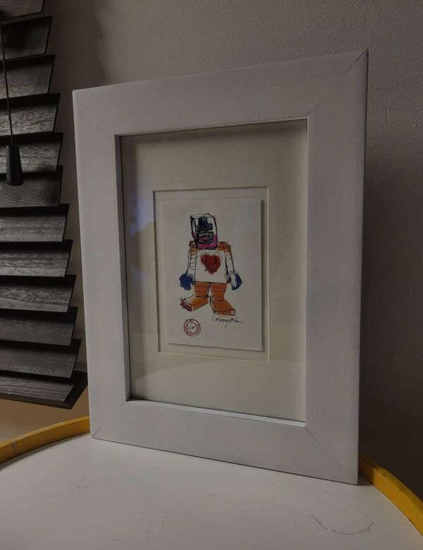 Carte d'art Cosmogolem, Géant de l'espoir, Koen Vanmechelen, kunstkaart