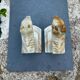 2 onyx bookends horse 1960s Italy vintage