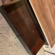 Old black patinated chest of drawers