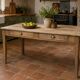 Farm table oak 2 drawers