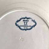 Badonviller ironstone plates "Roses"