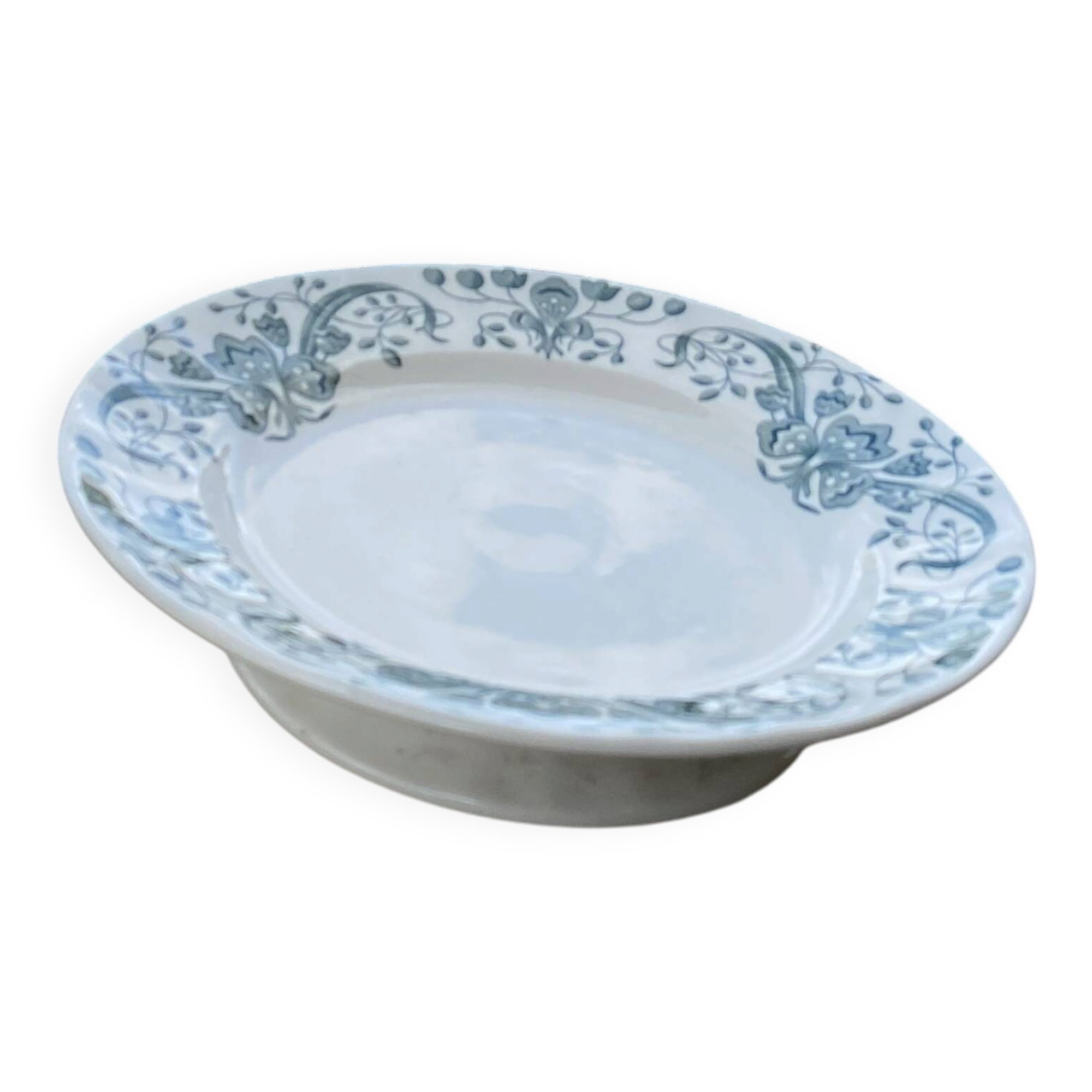 Shallow dish on an old pedestal – Longchamp, model "Figuig"