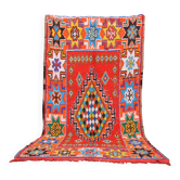 Colorful Vintage Moroccan Rug 170 x 336 cm, Berber Wool Rug Handmade