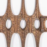 1980’s Brutalist Bronze door decoration, Germany