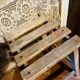 Tabouret bois vintage