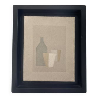 Oil on Canvas Still Life 3 objects