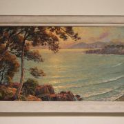 Grande peinture marine de Pierre Forest - Côte d'Azur, années 1920/1930