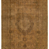 Tapis de laine jaune persan surteint 293 cm x 380 cm