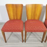 4 art deco dining chairs by Jindrich Halabala