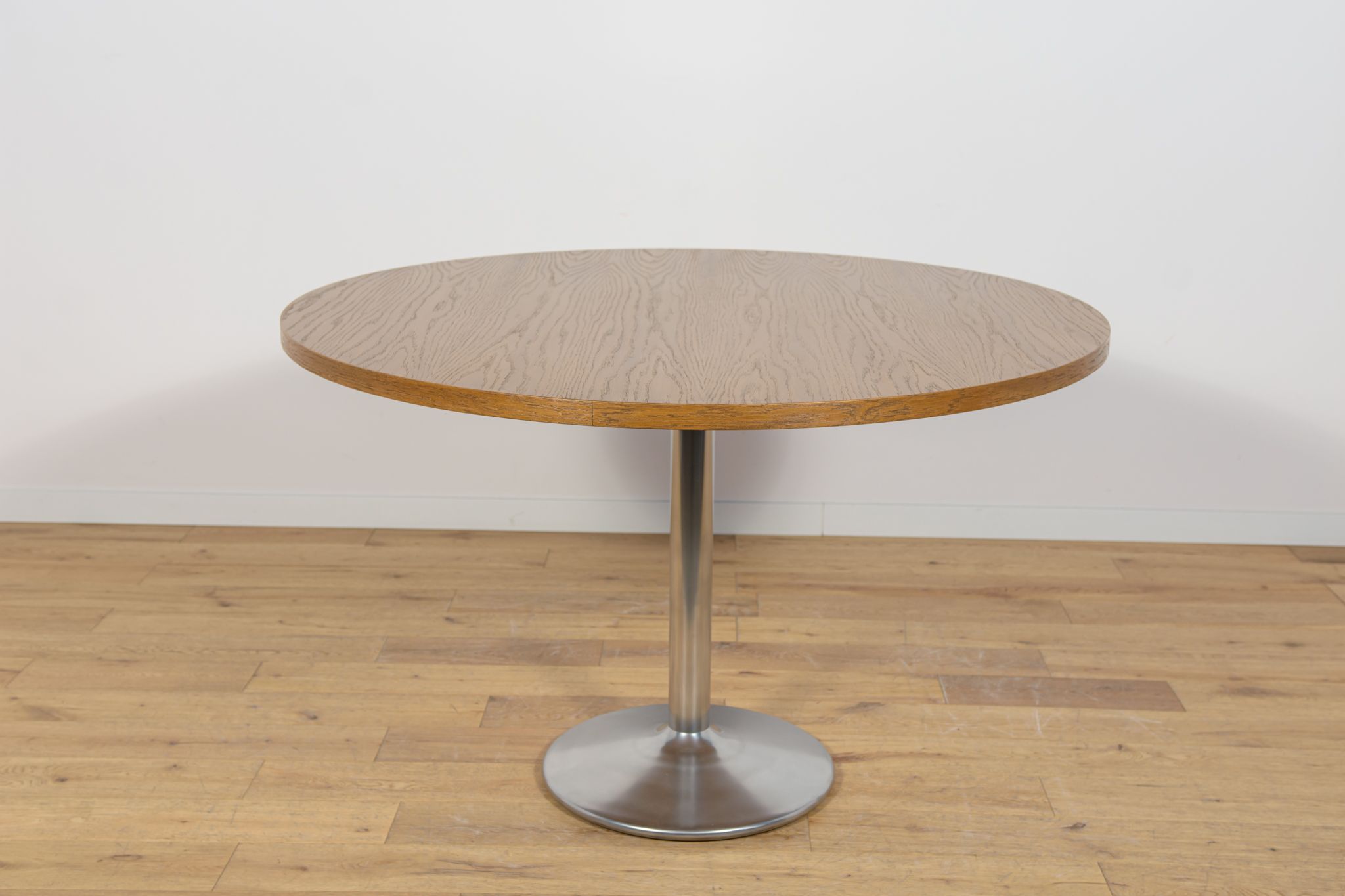 Mid-Century Oak Modern Round Dining Table, Denmark, 1970s