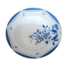 Plat rond vintage demi-porcelaine