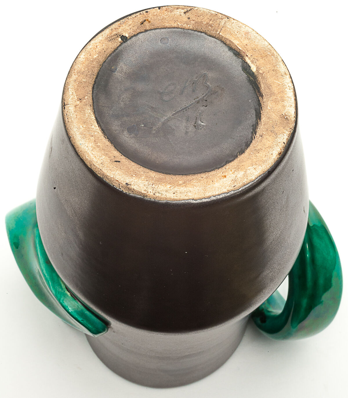 Green and anthracite vase, 1960