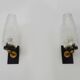Pair of vintage Maison Arlus 1950s brass wall sconces
