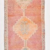 3x10 Peach Red Orange Turkish Runner Rug, 101x311Cm SK 22019
