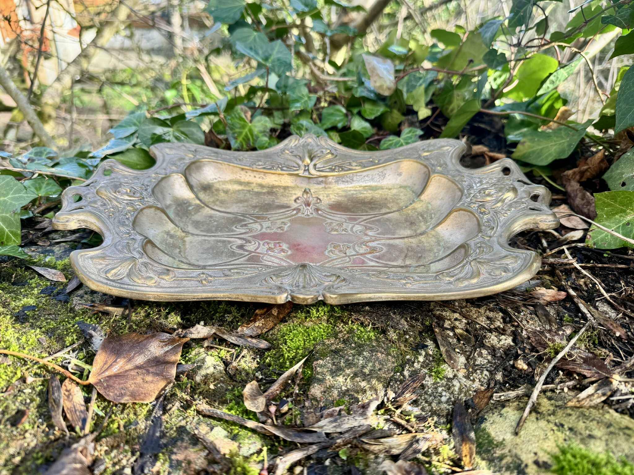 Large silver table centrepiece Art Nouveau period