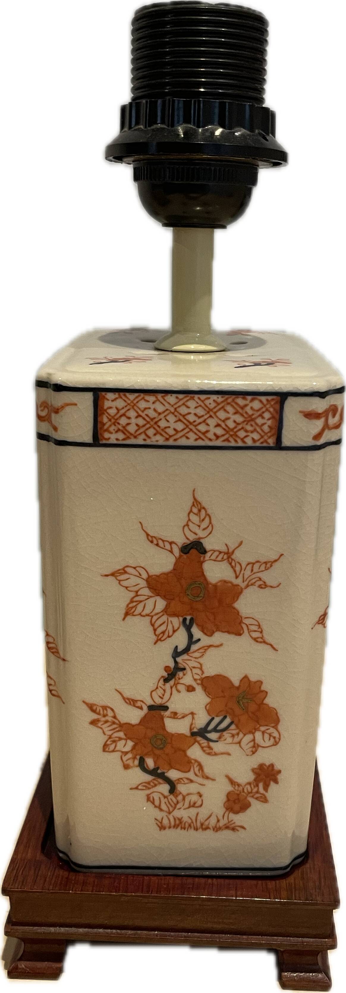 Asian style ceramic bedside lamp