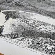 Cimetière guèbre près de Téhéran, Iran. Imprimée en 1866.
