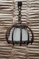 Vintage 1960s bamboo pendant light