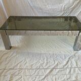 Vintage glass coffee table