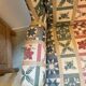 Patchwork wingback chair