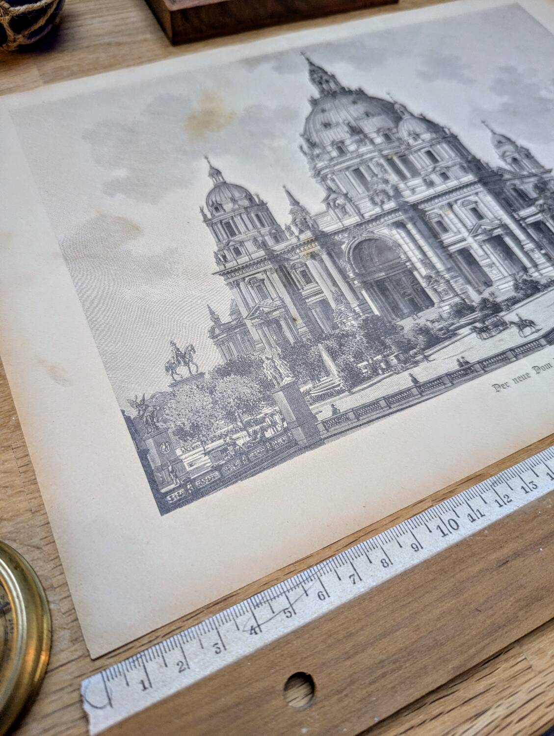 The Berlin Cathedral. Engraving printed in 1897.