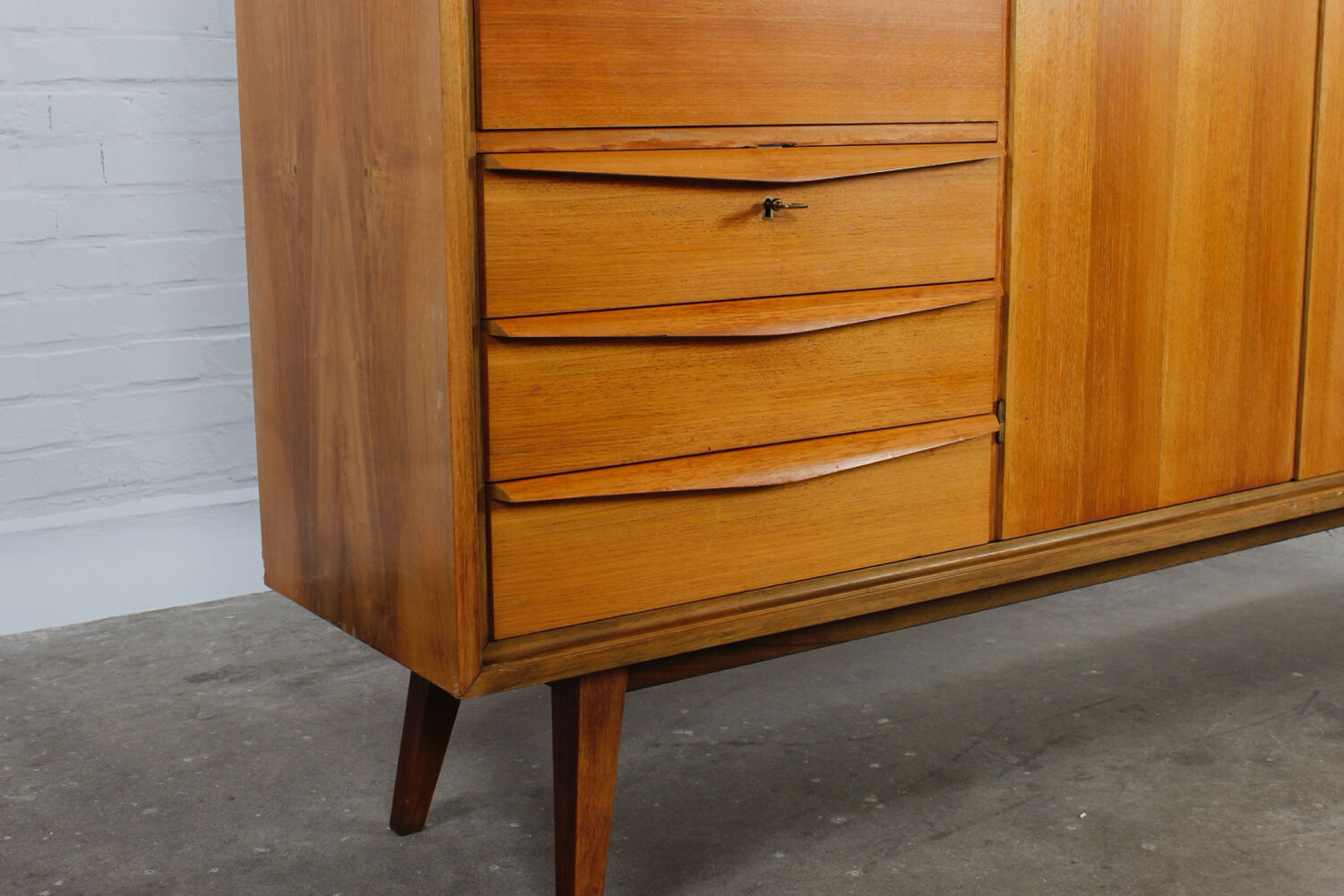 Vintage Highboard Sideboard Mid Century Design 50er 60er