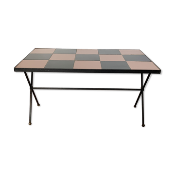 Table basse damier