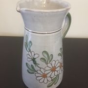 pitcher - VALLAURIS " NATOLI " - ceramics - daisies - vintage -