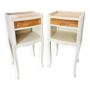 Paire Tables Chevet - shabby