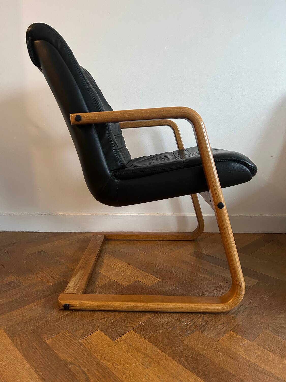 Teak and Skai Armchair