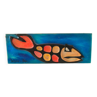 Case 2 matchboxes in enamels signed 70s